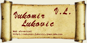 Vukomir Luković vizit kartica